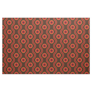 70s style ring wave pattern fabric