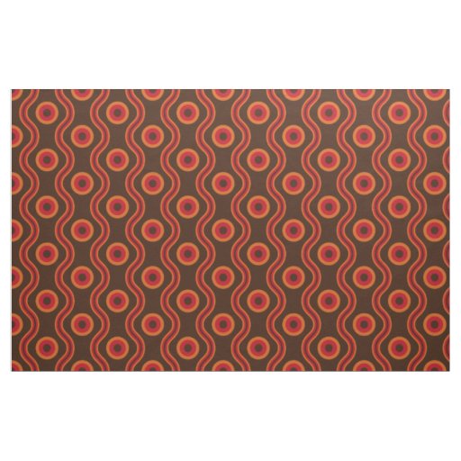 70s style ring wave pattern fabric