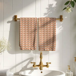 70s Style Towel Groovy Pastel Flower Power