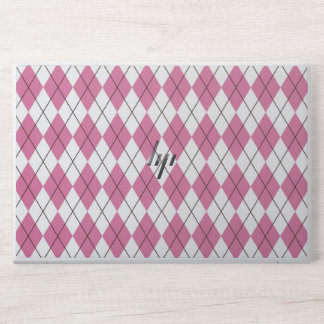 70s Tartan-Pattern Pinky HP Laptop Skin