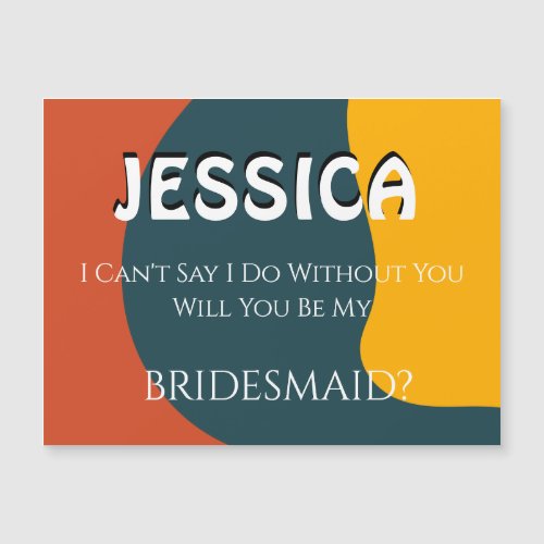 70s Themed Will You Be My Bridesmaid Card