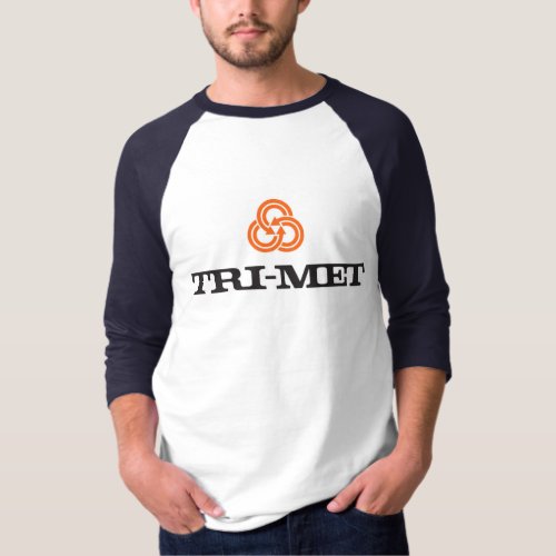 70s TriMet Baseball Throwback T_Shirt