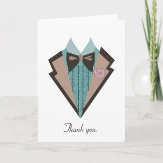 70s tux Thank you. Thank You Card