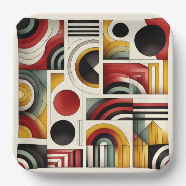 70s Urban Flow Paper Plates (Front)