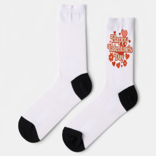 70s, Valentine's Day artwork Socks