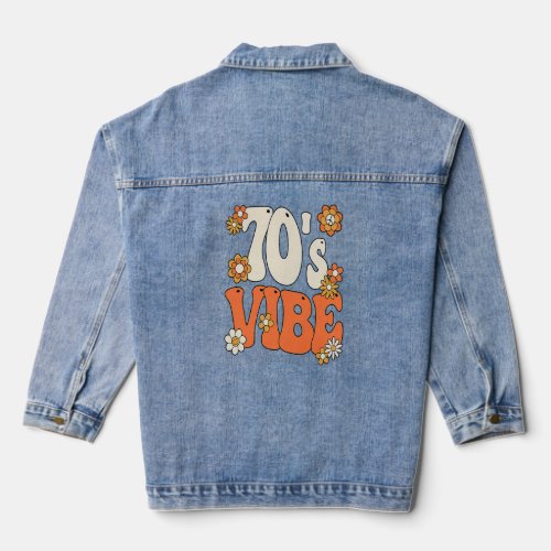 70s Vibe Costume 70s Party Outfit Groovy Hippie P Denim Jacket