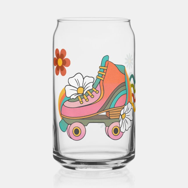 70s vibes style can glass (Left)