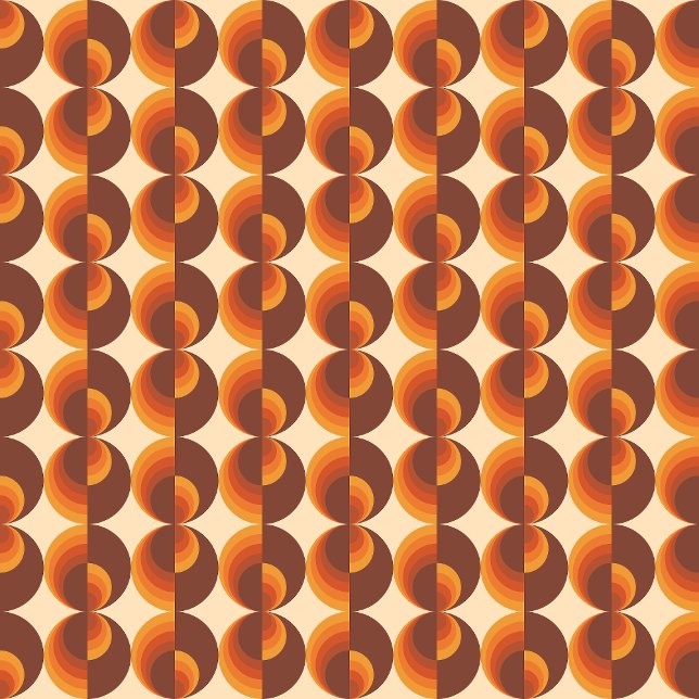 70s Vintage Geometric Pattern Throw Pillow (Creator Uploaded)