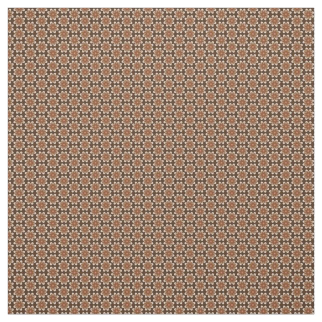 70s Vintage Retro Flower Floral Pattern Fabric (Swatch)