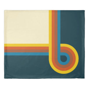 70's Vintage Retro Inspired King Size Duvet Cover