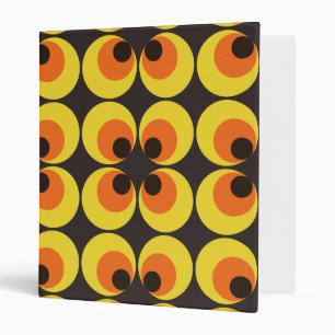 70s Wallpaper 3 Ring Binder