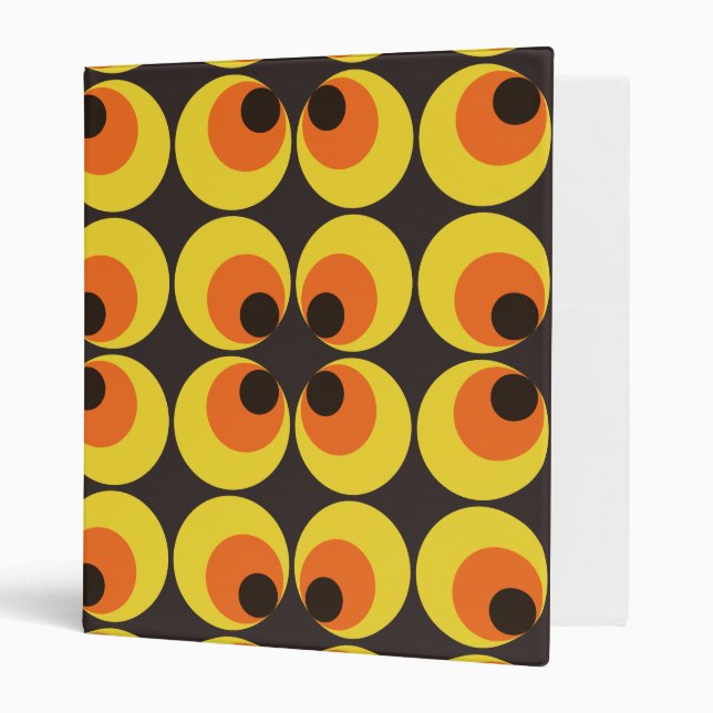 70s Wallpaper 3 Ring Binder (Front/Inside)
