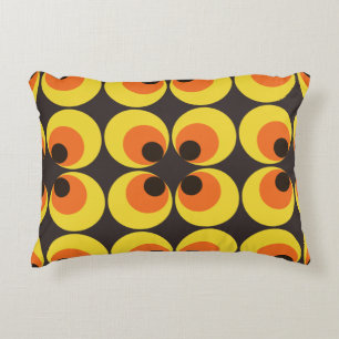 70s Wallpaper Accent Pillow
