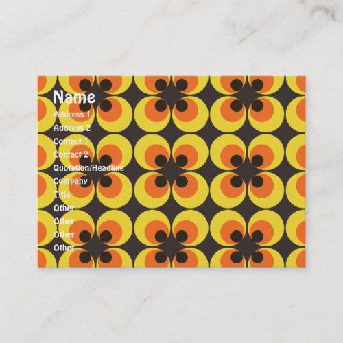 70s Wallpaper Business Card