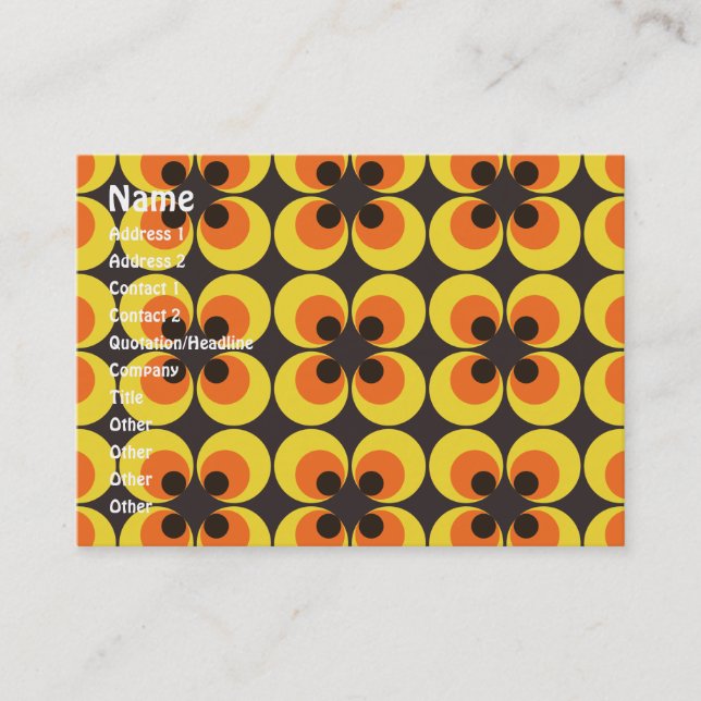 70s Wallpaper Business Card (Front)