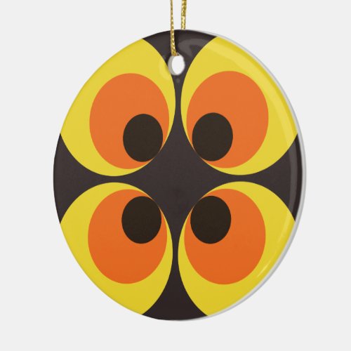 70s Wallpaper Ceramic Ornament