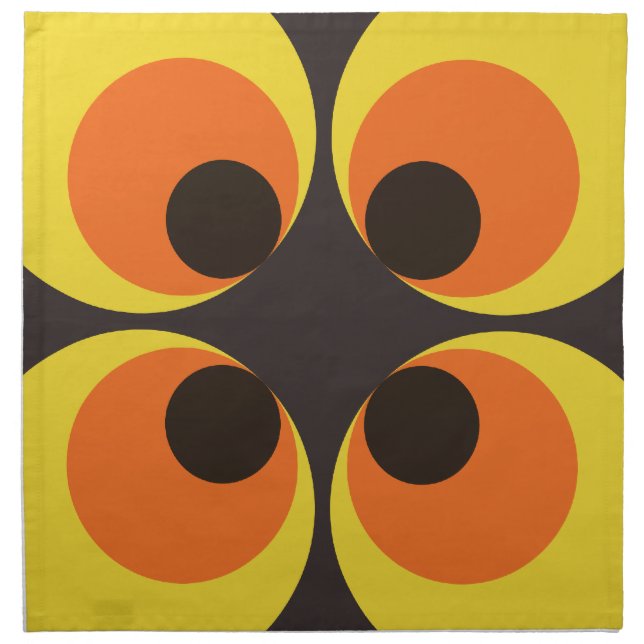 70s Wallpaper Cloth Napkin (Front)