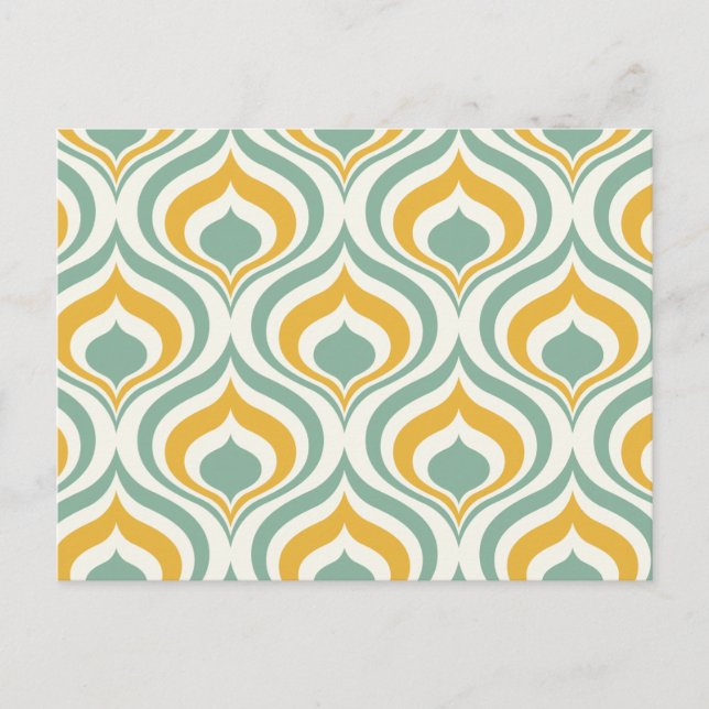 70's Wallpaper Pattern Postcard (Front)