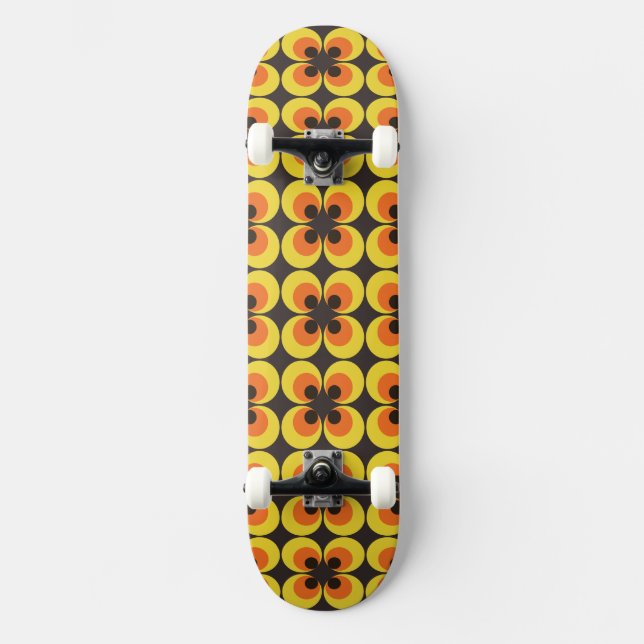 70s Wallpaper Skateboard Deck (Front)