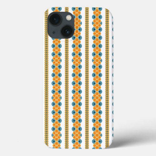 70s years circle rows iPhone 13 case