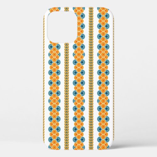 70s years circle rows iPhone 12 case