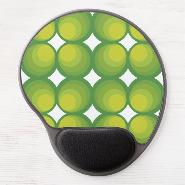 70's years circle rows gel mouse pad (Front)