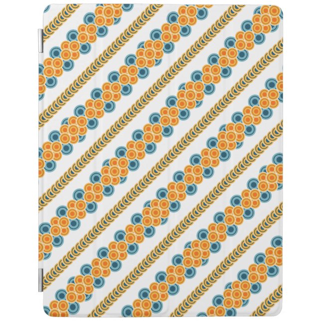 70's years circle rows iPad smart cover (Front)