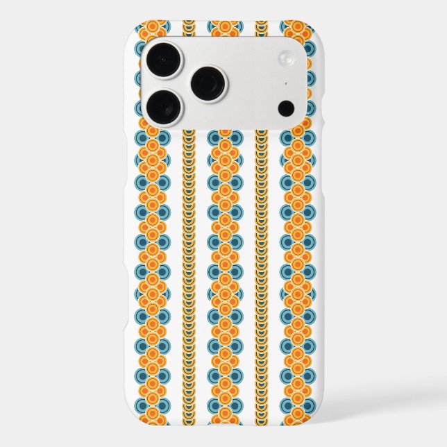 70's years circle rows iphone case (Back)