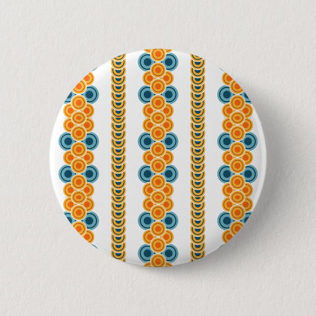 70's years circle rows pinback button (Front)