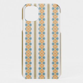 70's years circle rows iPhone 11 case