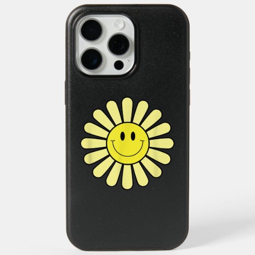 70s Yellow Smile Face Flower Shirt Happy Peace Smi iPhone 15 Pro Max Case
