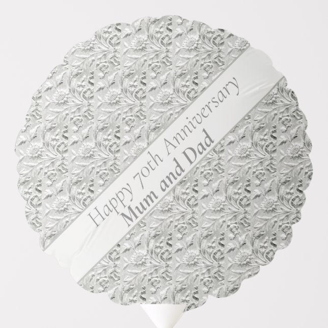 70th Anniversary Editable Balloon (Front)