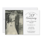 70th Anniversary Love Heart Confetti Wedding Photo