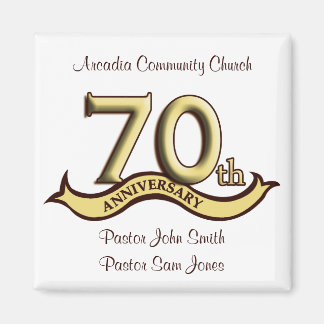 70th Anniversary Party Favors Magnet