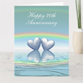 70th Anniversary Platinum Hearts Big Card