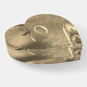 70th Anniversary Platinum Jubilee Add Name or Text Paperweight