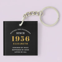 70th Birthday 1956 Black Gold For Her Personalized
