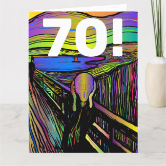 70TH BIRTHDAY 70 FUNNY GREETING CARD