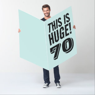 70TH BIRTHDAY 70 HUGE GIANT OVERSIZED CARD