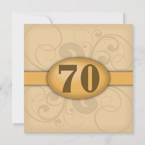 70th Birthday / Anniversary Party Personalized Invites