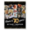 70th Birthday Black Gold Photo Party Foam Board