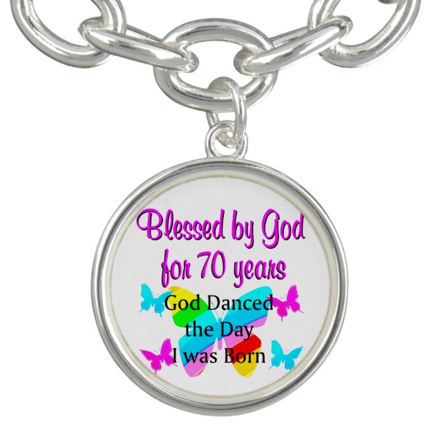 70TH BIRTHDAY BLESSING BRACELET (Design)