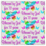 70TH BIRTHDAY BLESSING FABRIC