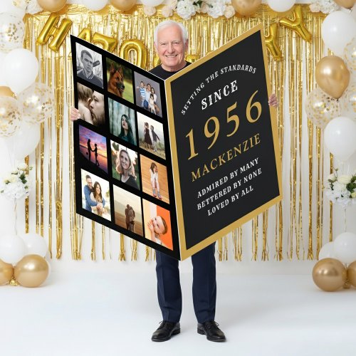 70th Birthday Born 1956 Photo Template Giant