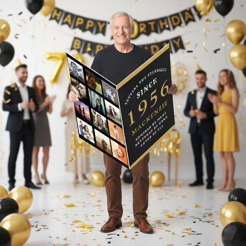 70th Birthday Born 1956 Photo Template Giant Dad