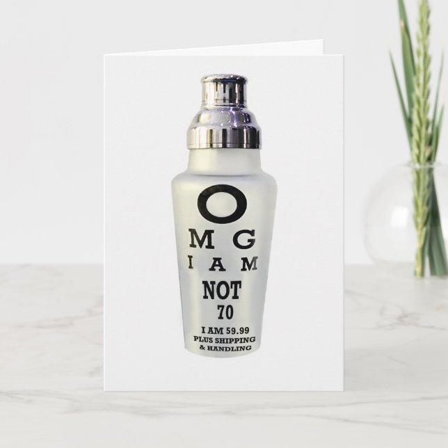 70th Birthday Card (Front)