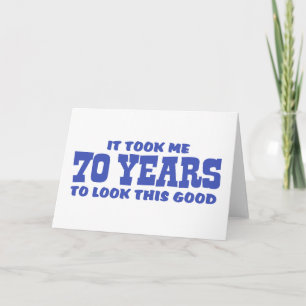 70th Birthday Card