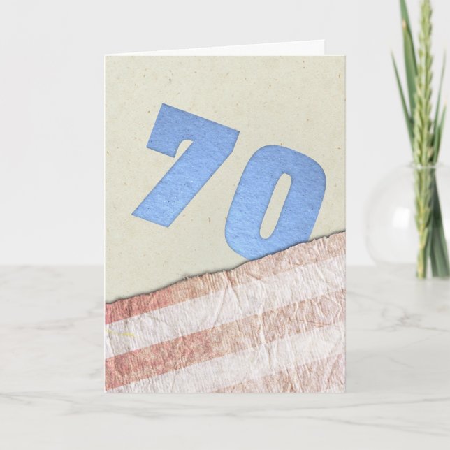 70th Birthday Card (Front)