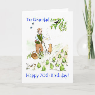 70th Birthday Card for a Grandfather