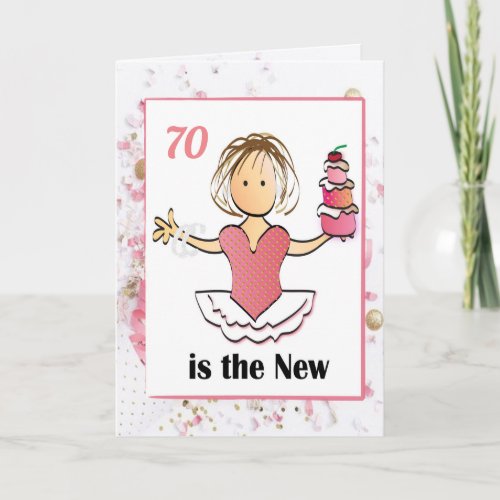 70th Birthday Card for Her - Funny and Personalize